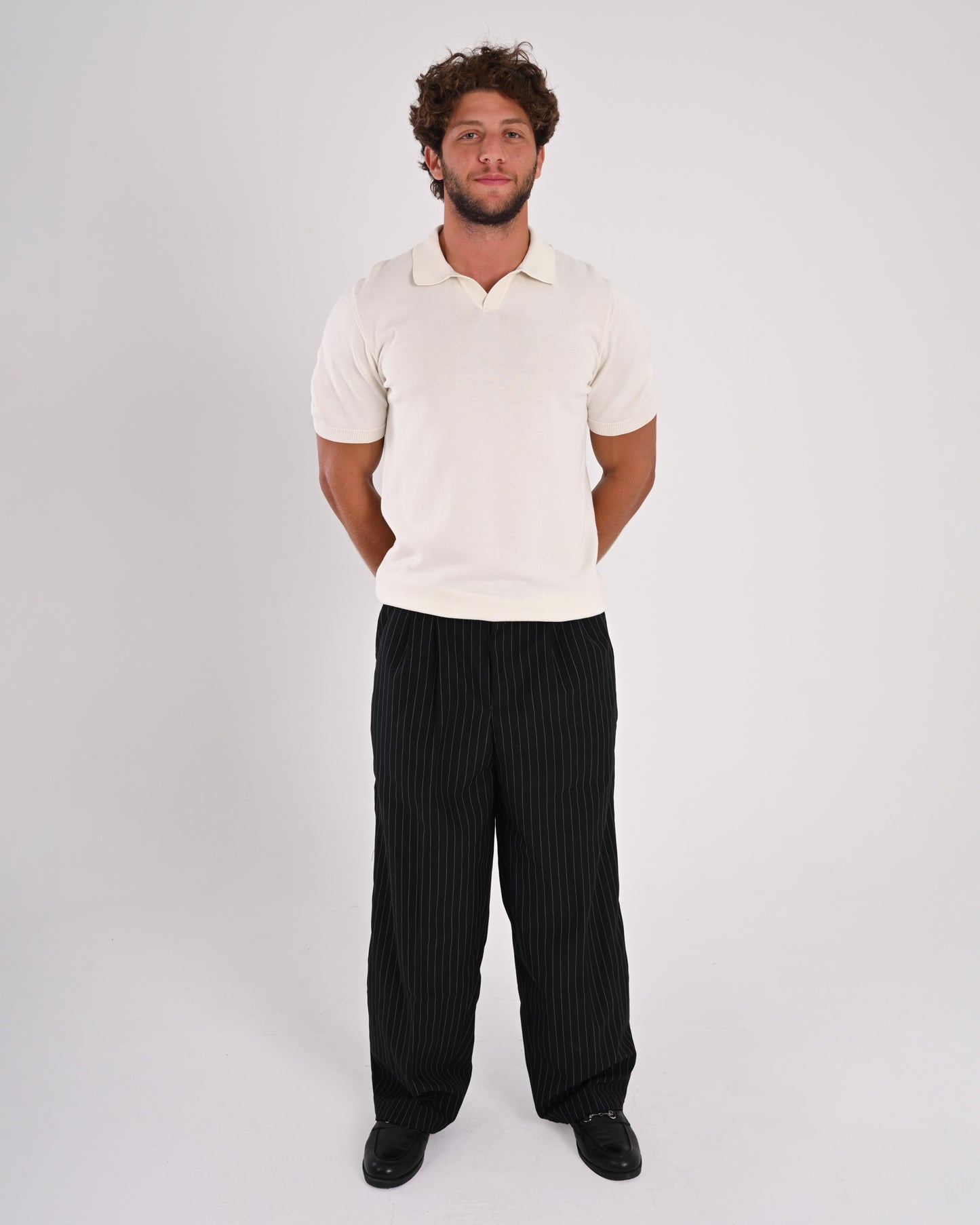 Knitted Polo - Beige