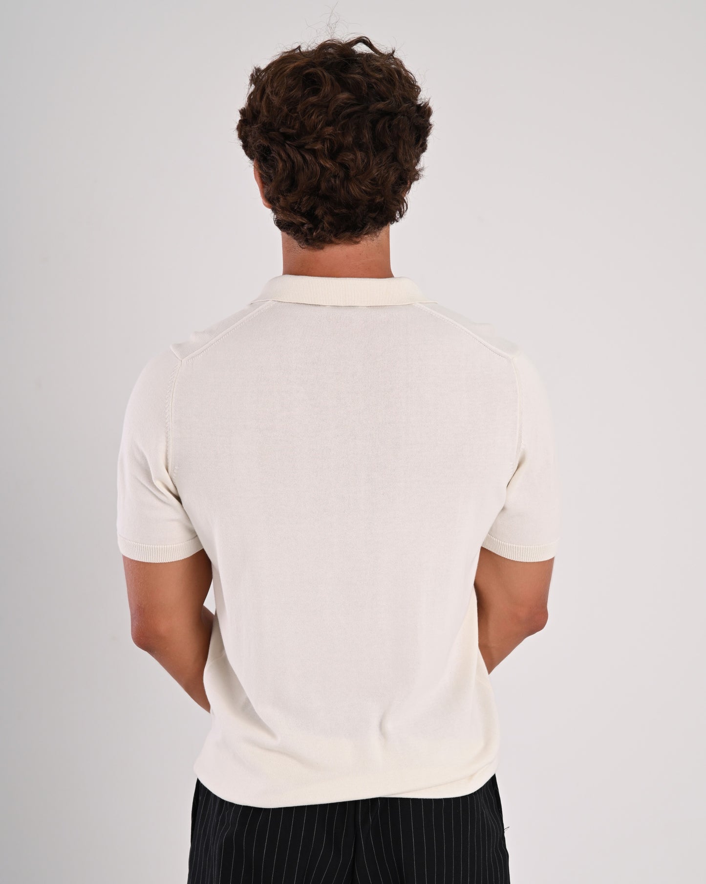 Knitted Polo - Beige