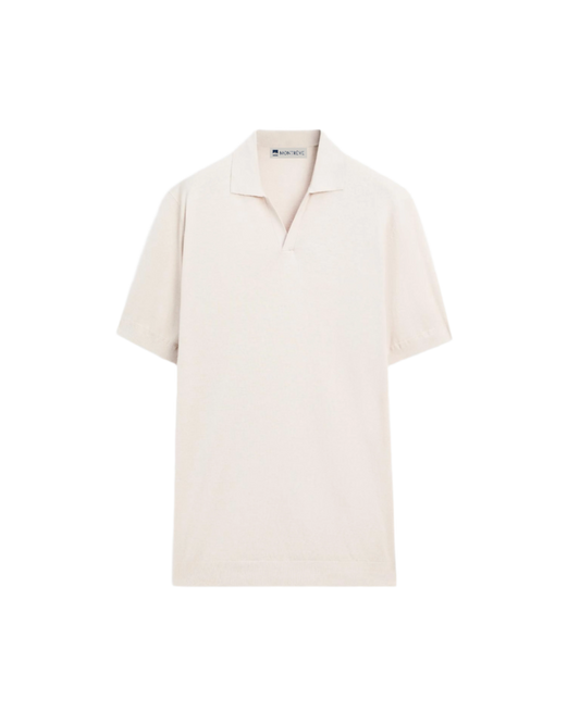 Knitted Polo - Beige