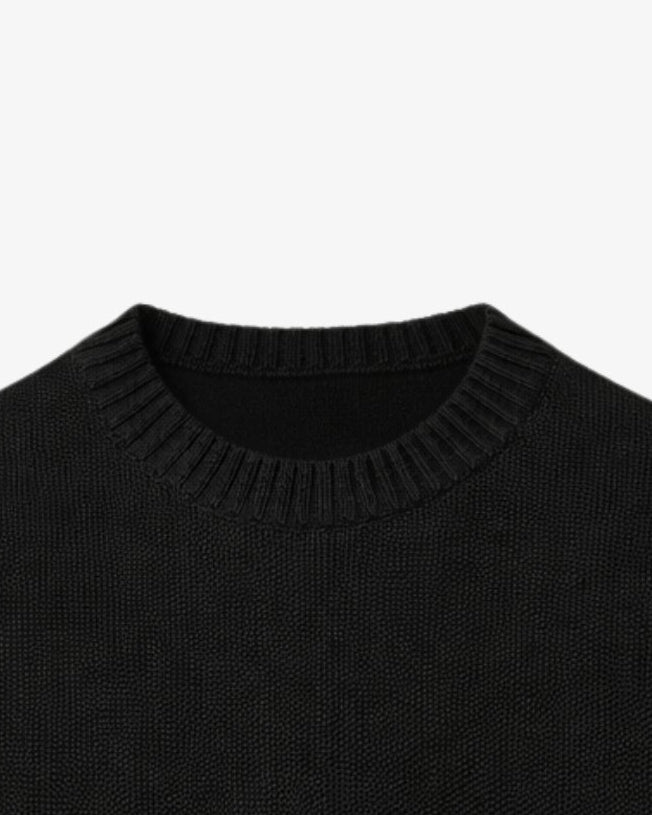 Knitted Crewneck - Black