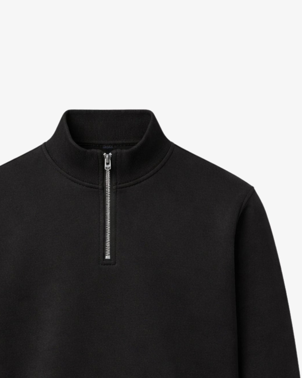 Quarter Zipper - Black