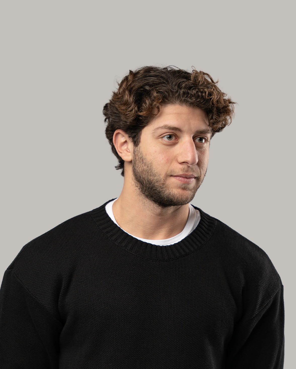 Knitted Crewneck - Black