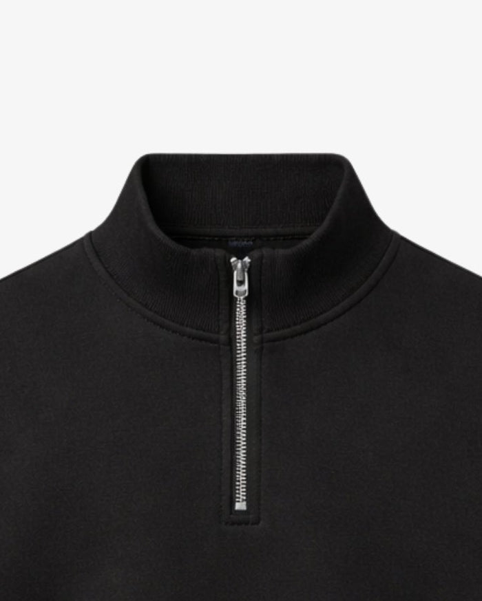Quarter Zipper - Black