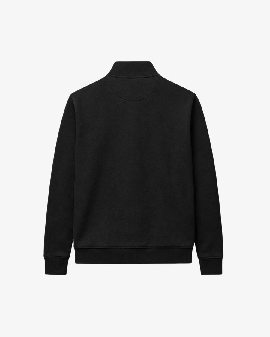 Quarter Zipper - Black