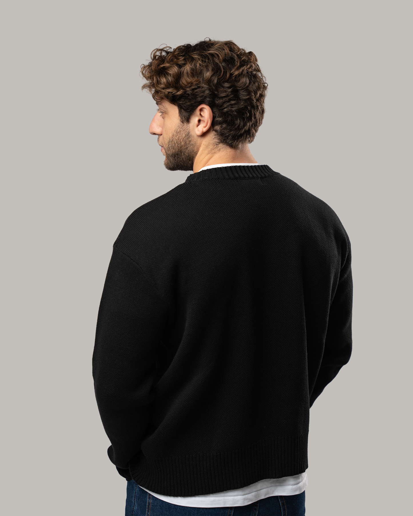 Knitted Crewneck - Black
