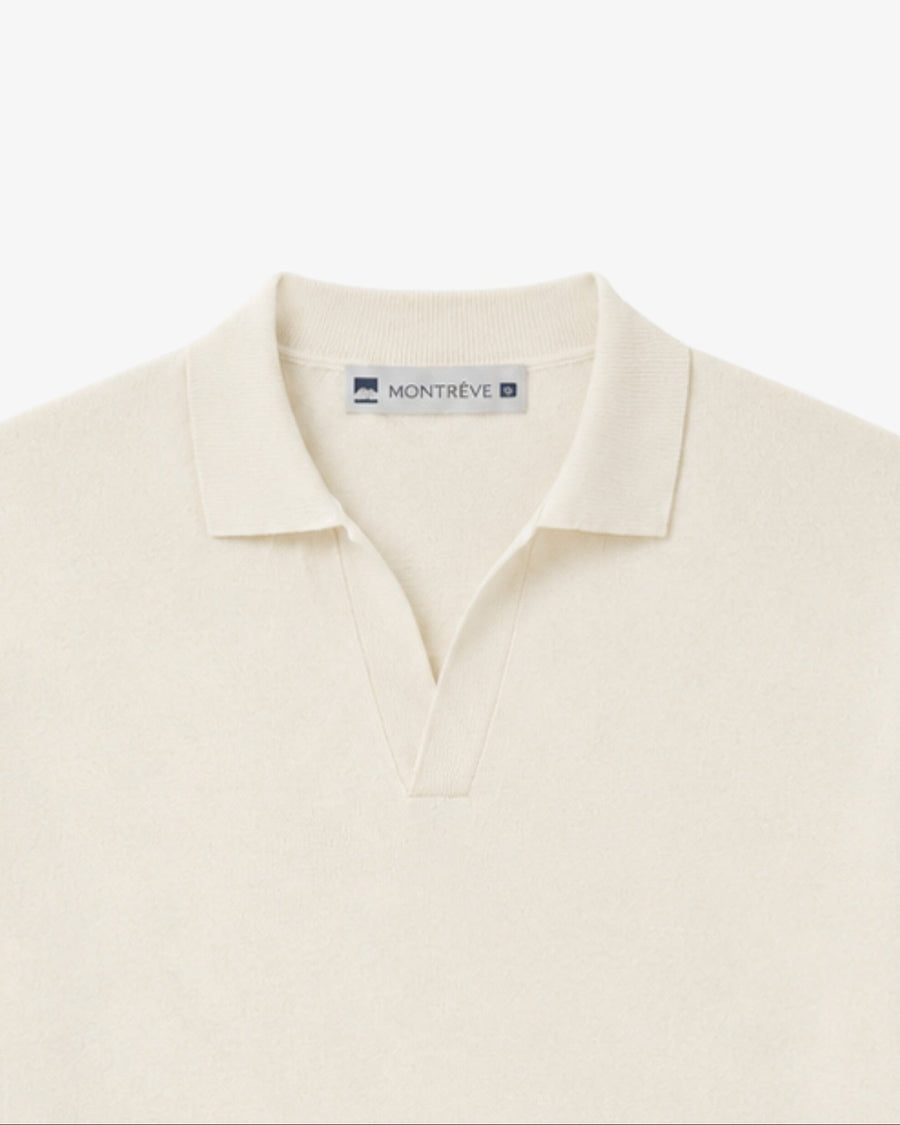Knitted Polo - Beige