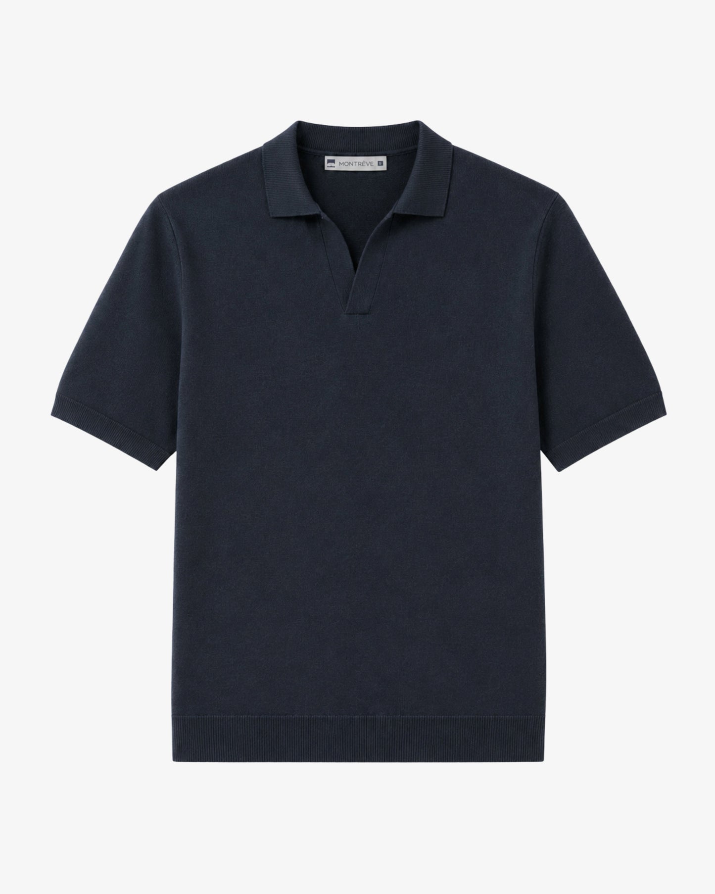 Knitted Polo - Navy