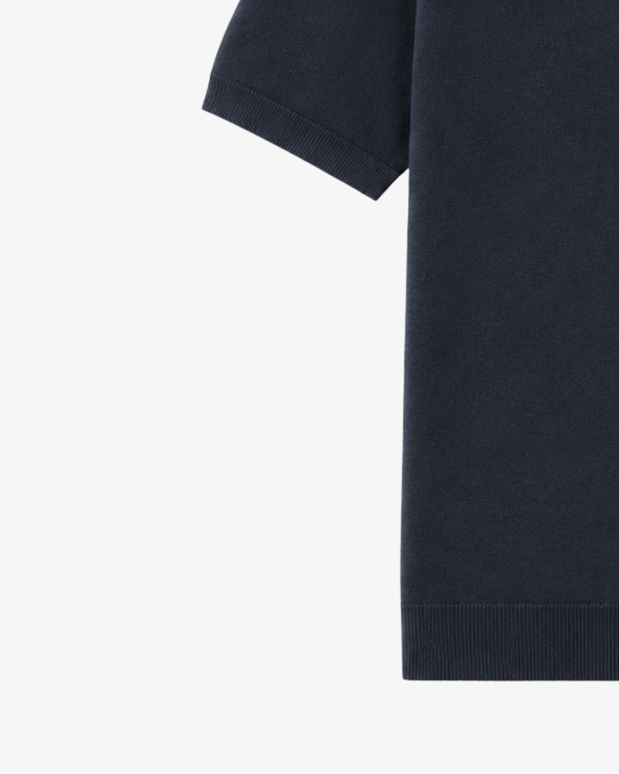 Knitted Polo - Navy