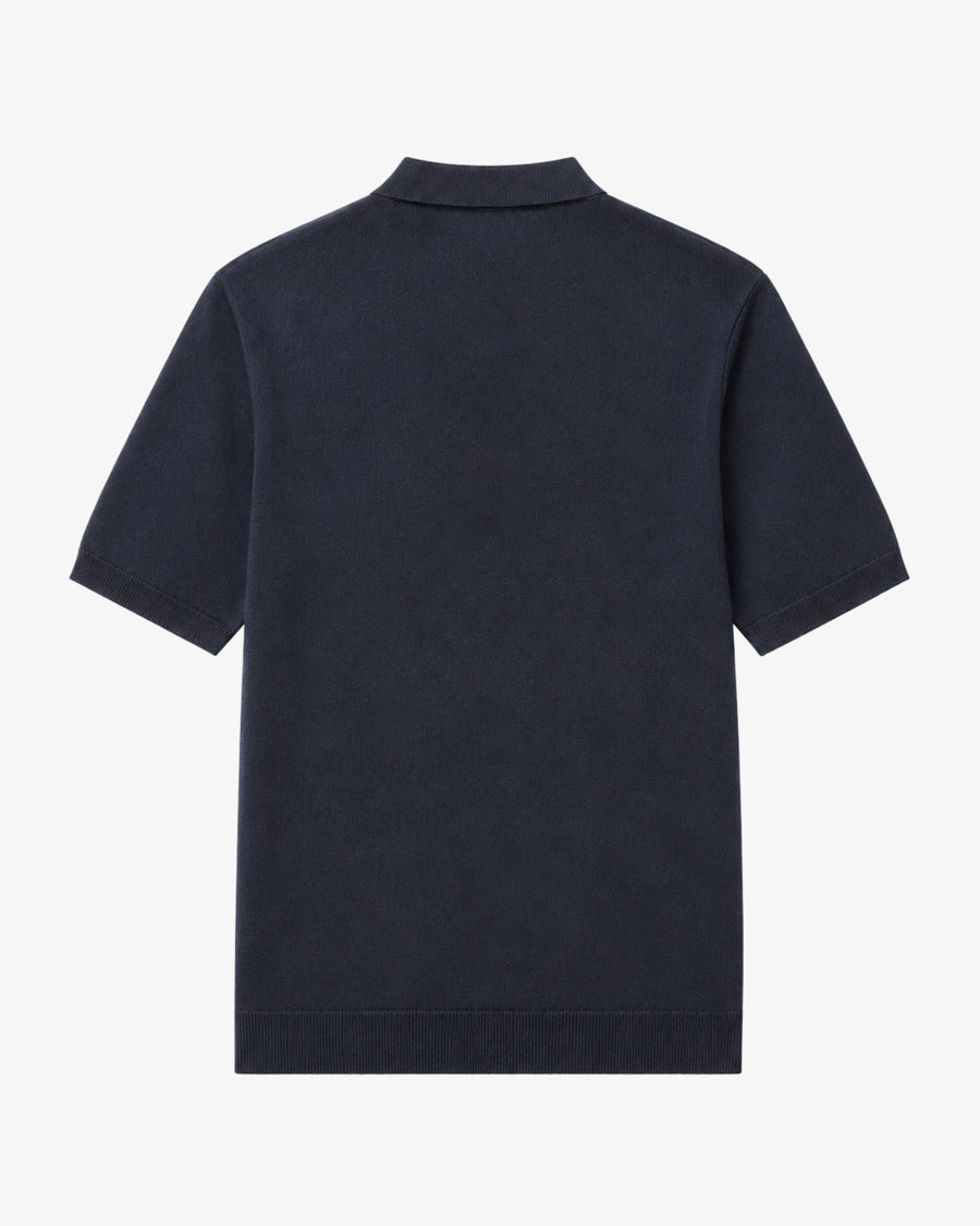 Knitted Polo - Navy