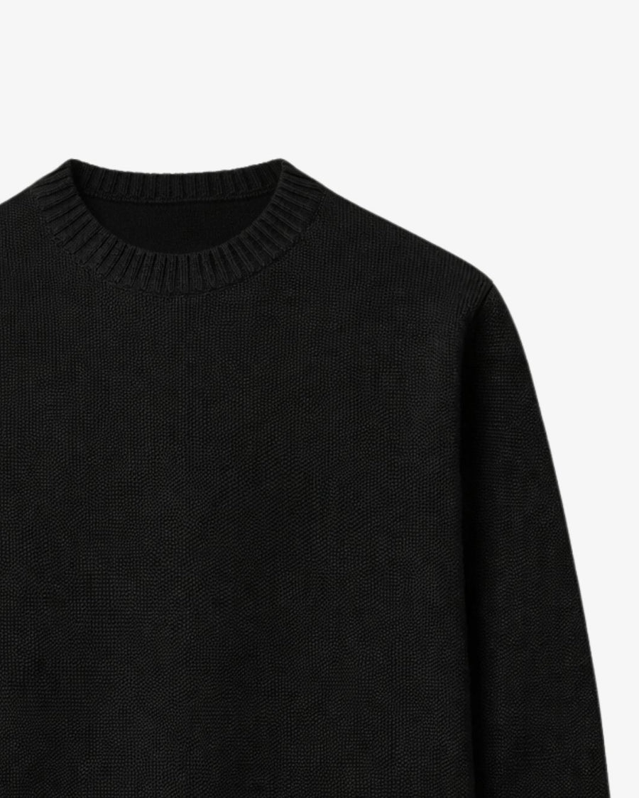 Knitted Crewneck - Black