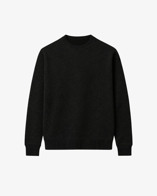 Knitted Crewneck - Black