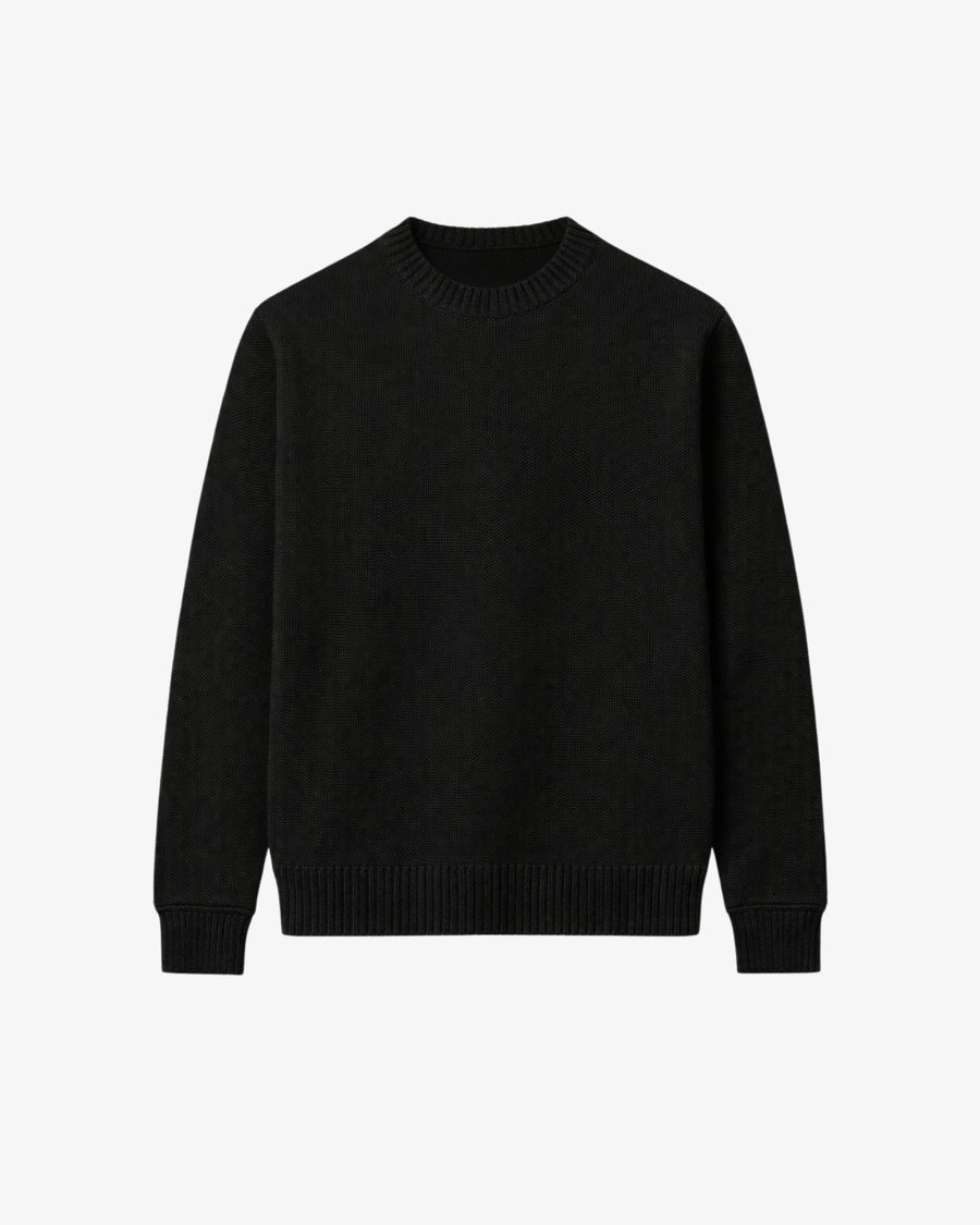 Knitted Crewneck - Black
