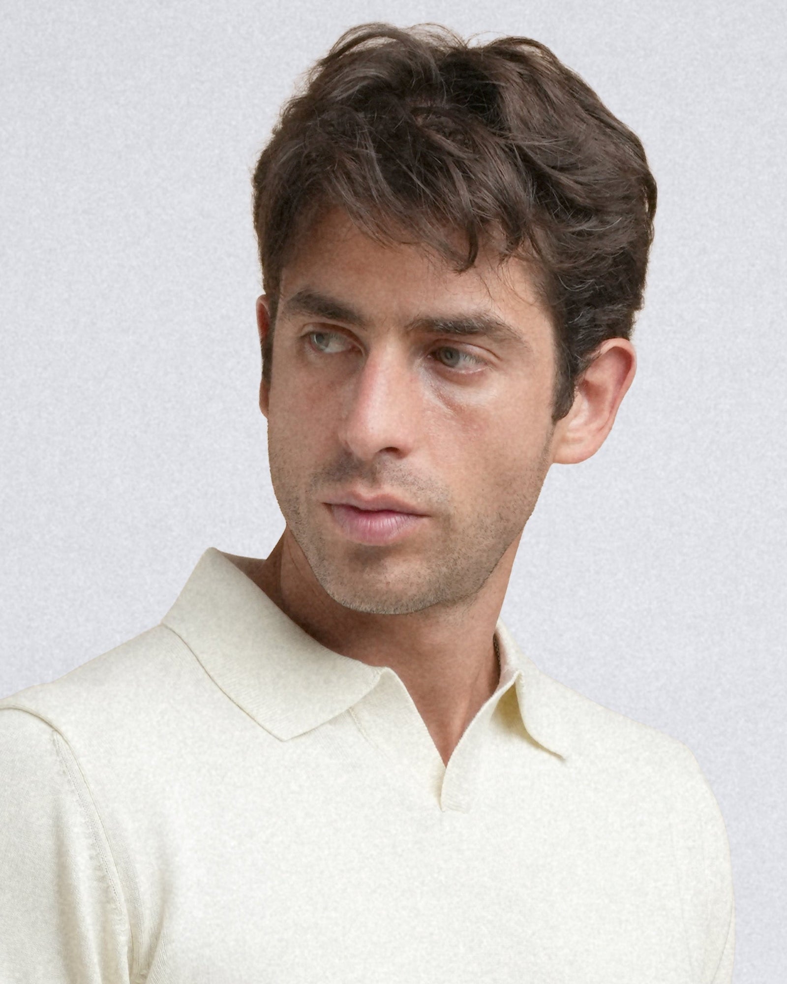Knitted Polo - Beige